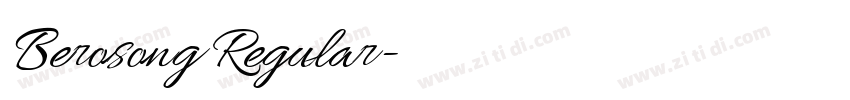 Berosong Regular字体转换 Berosong Regular字体转换